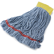 16 OZ Web Foot® Blend Shrinkless® Wet Mop, 5 IN Headband, Blue